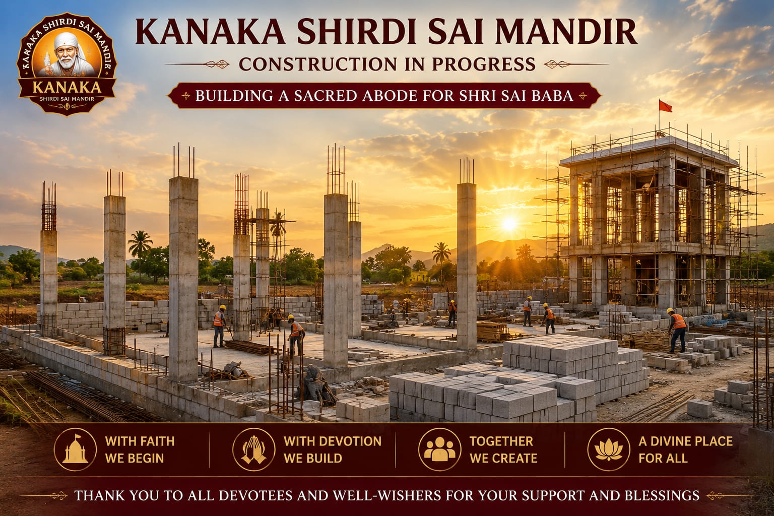 Temple Construction Progress
