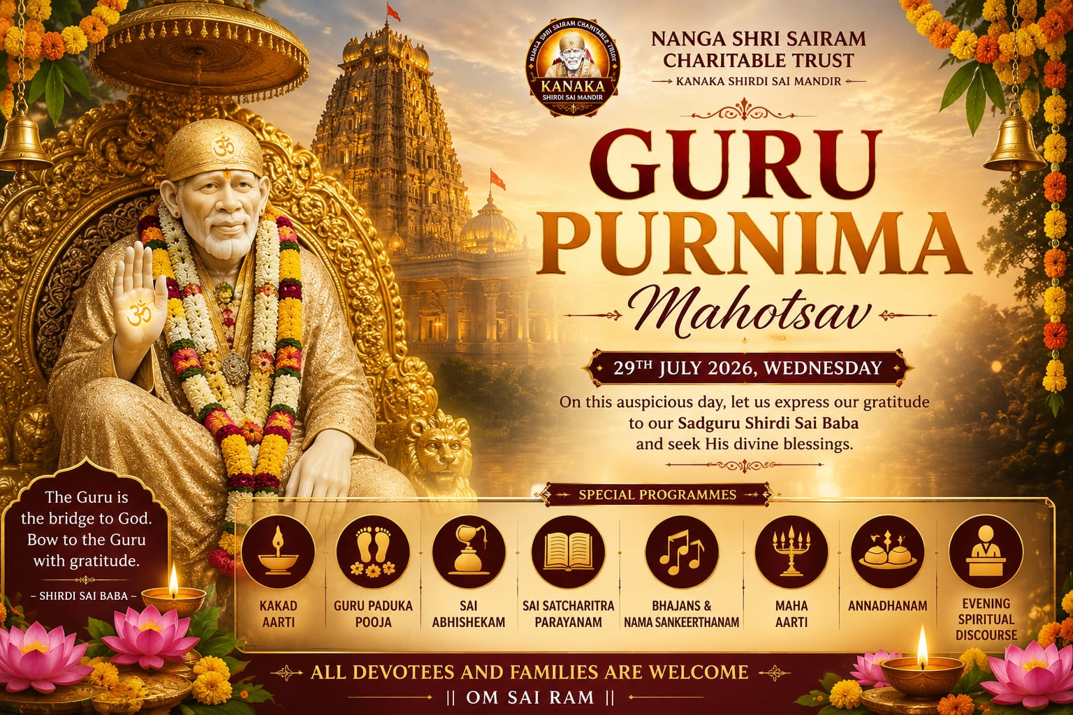 Guru Purnima Mahotsav – 29 July 2026